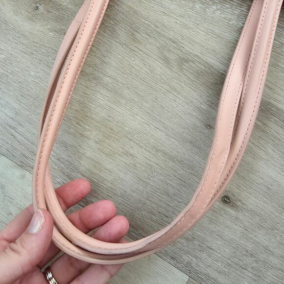 Lacoste Pink Large L.12.12 Concept Tote Shoulder Bag $110 Minimalist Casual - Picture 12 of 12